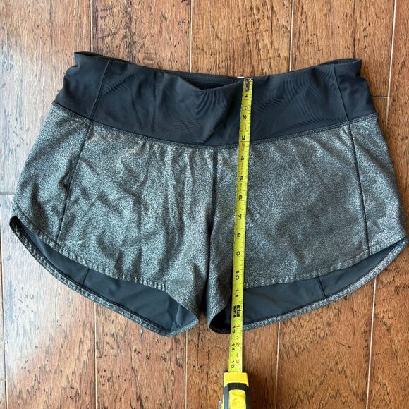 Lululemon Shorts. Size 6 Tall. Black/Metallic. - Picture 4 of 7